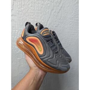 Nike Air Max 720 Gunsmoke Orange Sneakers Basketball Shoes AQ3196-004 Size 6Y